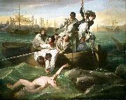 John Singleton Copley Watson and the Shark (1778) depicts the rescue of Brook Watson from a shark attack in Havana, Cuba. Spain oil painting artist